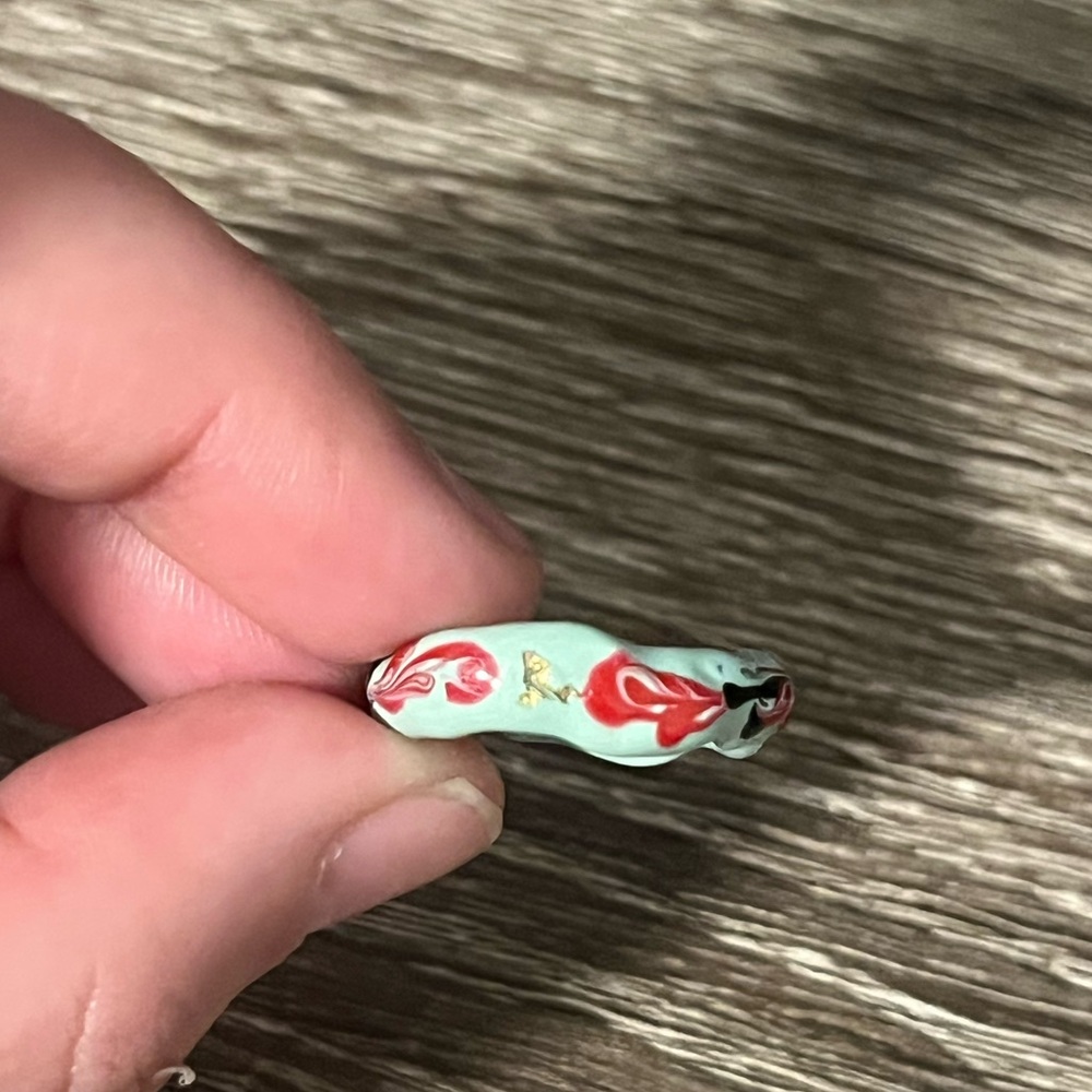 ❤️‍🔥BOGO FREE Hand Painted Mint Bohemian Women’s Ring US 7 Boutique Jewelry - Picture 2 of 3